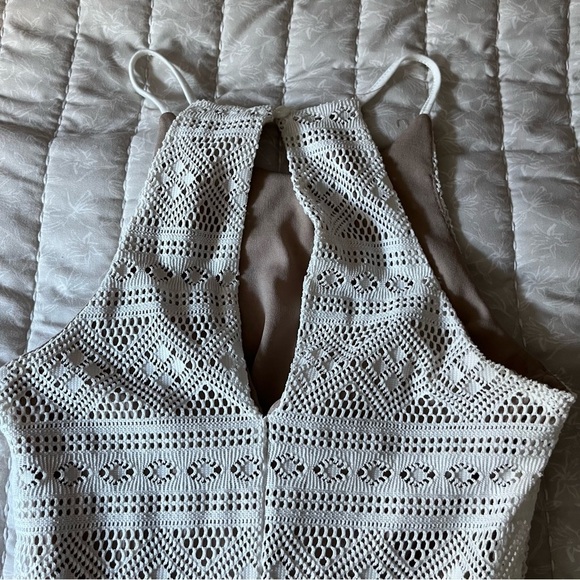 Poetry Halter Top Sleeveless Lace Maxi Dress Size Small - Picture 3 of 6